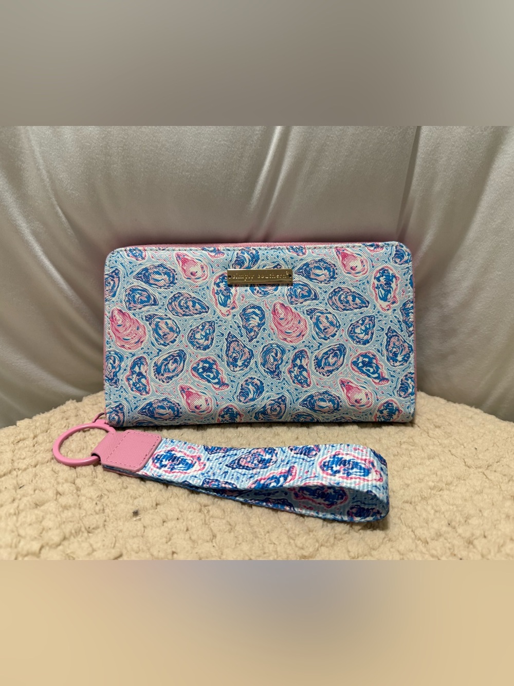 Simply Southern Wallet/Wristlet - Blue & Pink Paisley
